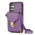thumbnail image 1 of K-LION for Samsung Galaxy A14 Crossbody Wallet Case, Zipper Leather Phone Case with RFID Blocking Card Holder Shoulder Strap Purse Cover  for Women Men for Samsung A14 5G,Purple, 1 of 7