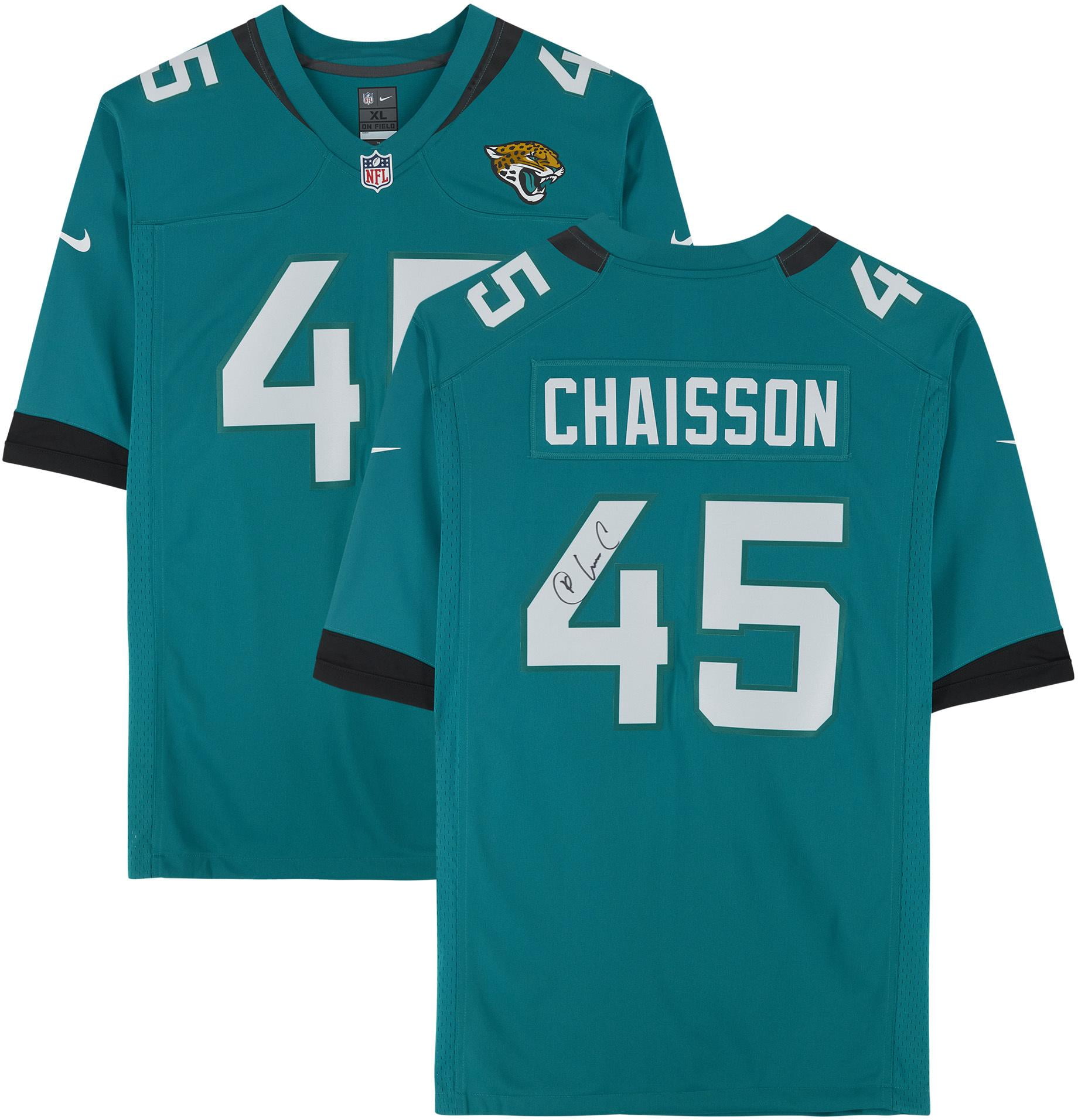 K'Lavon Chaisson Jacksonville Jaguars Autographed 45 Teal Jersey