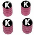 thumbnail image 1 of K Letter Distressed Tire Rim Wheel Aluminum Valve Stem Caps, Multiple Colors, 1 of 1