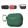 thumbnail image 1 of K-Lion AirPods Case Designed for Apple Airpods Pro 2 2022 Lychee Pattern Full Body Protection with Carabiner Slim Shockproof Waterproof Case For Airpods Pro 2 2022,Green, 1 of 8