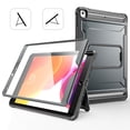 thumbnail image 1 of K-Lion for Apple iPad 10.2 inch 9th/8th/7th (2021/2020/2019) Case with Screen Protector,Heavy Duty Kickstand Function Rugged Case Shockproof Protective Cover for iPad 10.2 inch 9th/8th/7th, Gray, 1 of 7