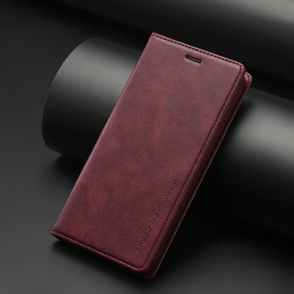 K-Lion Case for Apple iPhone 13 Pro,Shockproof Premium PU Leather Flip Wallet Case with RFID Blocking Card Slots Magnetic Closure Folio Phone Case,Red