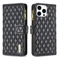thumbnail image 1 of K-Lion Case for Apple iPhone 14 Pro 6.1 inch,Premium PU Leather Zipper Pocket Magnetic Clasp Folio Flip Holder ID Credit Card Slots Wallet Phone Case with Wrist Strap,Black, 1 of 10
