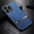 thumbnail image 1 of K-Lion Case for Apple iPhone 14 Pro,Wood Texture PU Leather Slim Thin Fit Lightweight Full Camera Lens Protection Anti-Fingerprint Shockproof Phone Cover,Blue, 1 of 7