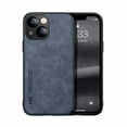thumbnail image 1 of K-Lion Case Compatible with iPhone 14 Plus 6.7 inch 2022 Release, Soft Retro PU Leather Case + Shockproof TPU Shell Car Magnetic Suction Drop Resistant Slim & Lightweiht Case for iPhone 14 Max, Blue, 1 of 3