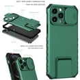 thumbnail image 1 of K-Lion Case For iPhone 12 Pro Max,Shockproof Slide Camera Protector Hard PC Telescopic Bracket Case Cover,Darkgreen, 1 of 9