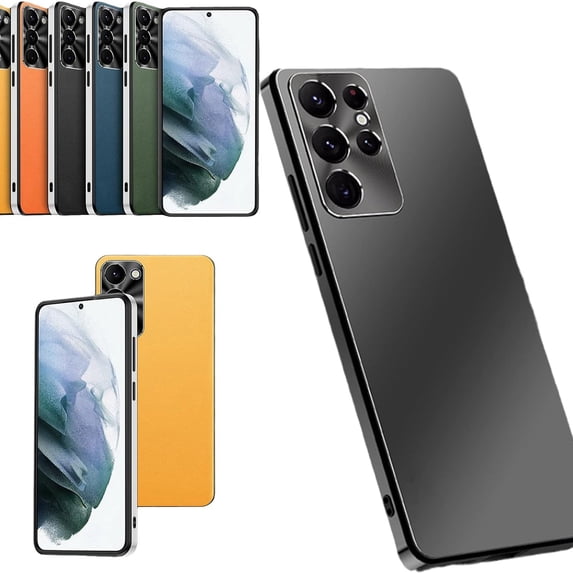 K-Lion Case for Samsung Galaxy S24 Ultra,Luxury Shockproof Metal Lens Anti-Fall Full Body Protective Case Ultra Slim Frosted Matte Phone Cover for Samsung Galaxy S24 Ultra,Black