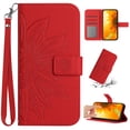 thumbnail image 1 of K-Lion Compatible with OnePlus 10 Pro 5G Wallet Case, Skin Touch Feeling Soft TPU Flip Adjustable Stand Case with Credit Card Holder and Wrist Strap,Red, 1 of 7