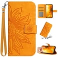thumbnail image 1 of K-Lion Compatible with OnePlus 10 Pro 5G Wallet Case, Skin Touch Feeling Soft TPU Flip Adjustable Stand Case with Credit Card Holder and Wrist Strap,Yellow, 1 of 7