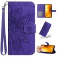 thumbnail image 1 of K-Lion Compatible with iPhone 11 Wallet Case, Skin Touch Feeling Soft TPU Flip Adjustable Stand Case with Credit Card Holder and Wrist Strap,Darkpurple, 1 of 7