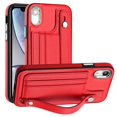 thumbnail image 1 of K-Lion Compatible with iPhone XR, iPhone XR Case,Shockproof Rugged PU Leather Card Holder, Phone Protective Heavy Duty Back Cover with Kickstand,Red, 1 of 6