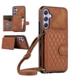 thumbnail image 1 of K-Lion Crossbody Wallet Case for Samsung Galaxy A54 5G with Card Holder, Shockproof Purse Cover with Removable Crossbody Strap Compatible with Samsung Galaxy A54 5G,Brown, 1 of 7