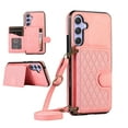 thumbnail image 1 of K-Lion Crossbody Wallet Case for Samsung Galaxy A54 5G with Card Holder, Shockproof Purse Cover with Removable Crossbody Strap Compatible with Samsung Galaxy A54 5G,Pink, 1 of 7