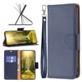 thumbnail image 1 of K-Lion Flip Case for iPhone 11 Pro Max ,Premium Card Slots Kickstand Shockproof Protective Case Minimalist Lychee Leather Wallet Cover with Strap for iPhone 11 Pro Max,Blue, 1 of 5