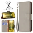 thumbnail image 1 of K-Lion Flip Case for iPhone 11 Pro Max ,Premium Card Slots Kickstand Shockproof Protective Case Minimalist Lychee Leather Wallet Cover with Strap for iPhone 11 Pro Max,Gray, 1 of 5