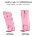 thumbnail image 1 of K-Lion For Samsung Galaxy A53 5G,Shockproof Telescopic Bracket Slide Camera Lens Protector Hard Case Cover,Pink, 1 of 11