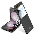 thumbnail image 1 of K-Lion Frosted Slim Case for Samsung Galaxy Z Flip 5 2023, Lens Frame Built-in Small Screen Protector Matte Case All-Inclusive Protection Lightweight Shockproof Cover for Galaxy Z Flip 5,Black, 1 of 7