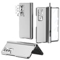 thumbnail image 1 of K-Lion Galaxy Z Fold 4 2022 Case with S-Pen Holder Screen Protector Camera Protector, Anti-Scratch Anti-Fingerprint Shockproof Electroplate PC Cover Case for Samsung Galaxy Z Fold 4 5G 2022, Silver, 1 of 7