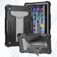 thumbnail image 1 of K-Lion Hybrid Case for Fire HD 8 2022 Tablet,Shockproof Full Body Protective Rugged Case Dropproof  Built-in Kickstand Cover for Kindle Fire HD 8 / HD 8 Plus (12th Generation, 2022),Black + Gray, 1 of 5