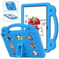 thumbnail image 1 of K-Lion Kid Case for All-New Walmart Onn 10.1" 3 Gen 2022 Model 100071485, Durable Shockproof Handle Case with Kickstand Cute Cartoon DIY for Boys Girls,Blue, 1 of 7