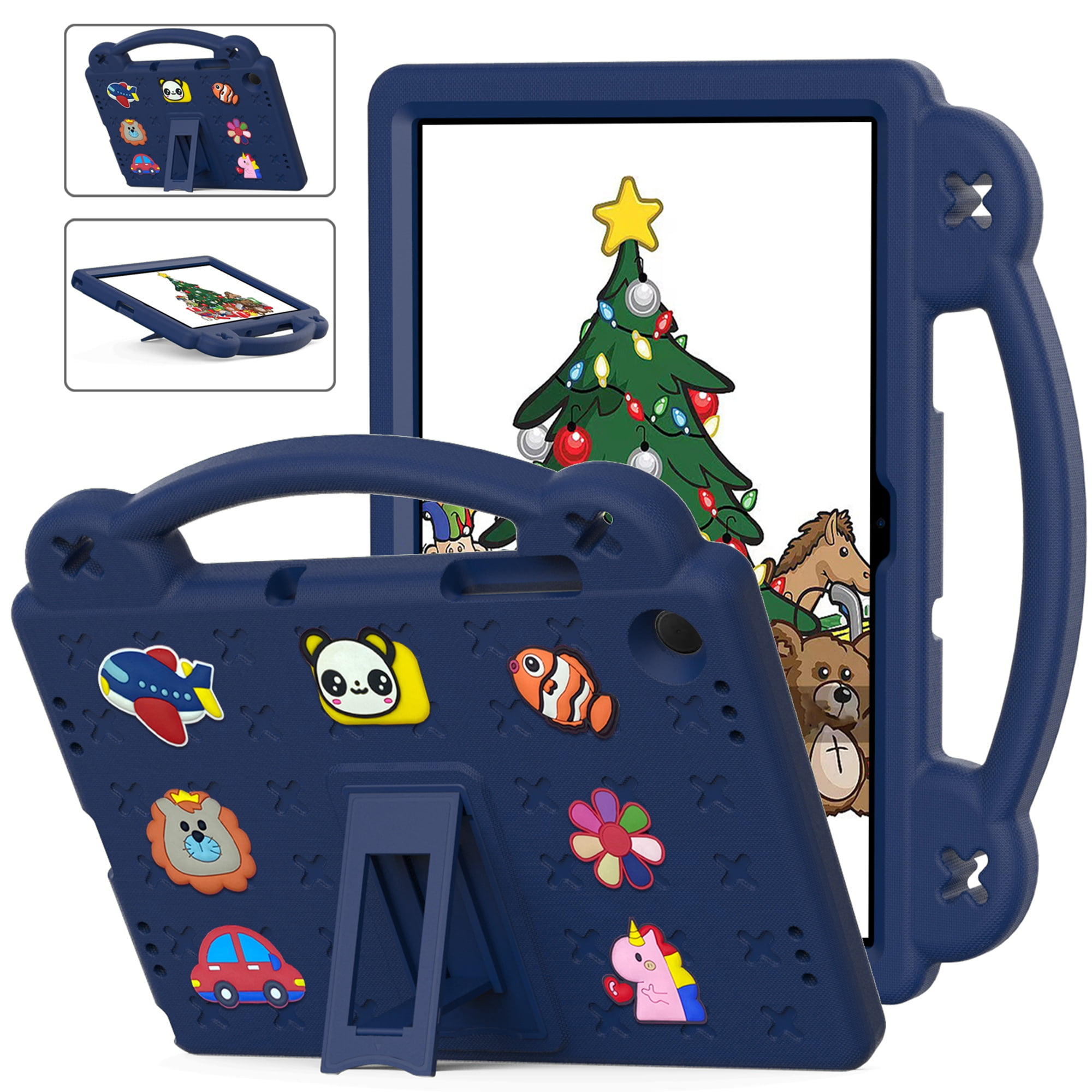 K-Lion Kids Friendly Case for Samsung Galaxy Tab A9 Plus 2023, Cartoon EVA  Shockproof Full Protection Tablet Case Cover with Handle & Kickstand & DIY  Accessories for Samsung Galaxy Tab A9+, Blue 