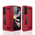 thumbnail image 1 of K-Lion Leather Case for Samsung Galaxy Z Fold 5,Built-in Screen Protector Hinge Protection Hidden Kickstand Rugged Case Non-Slip Wristband Shockproof Phone Cover for Samsung Z Fold 5,Red, 1 of 9