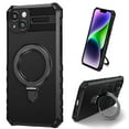 thumbnail image 1 of K-Lion Magnetic Case for iPhone 12 with Rotatable Invisible Ring Stand, Compatible with MagSafe, Military Grade Drop Protection, Shockproof Protective Heavy Duty Rugged Case,Black, 1 of 8