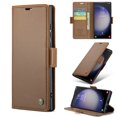 thumbnail image 1 of K-Lion RFID Blocking Wallet Case for Samsung Galaxy S10, Durable Retro Suede PU Leather Folio Flip Case with Magnetic Closure,Galaxy S10 Case Wallet with Card Holder Kickstand, Brown, 1 of 6