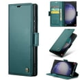 thumbnail image 1 of K-Lion RFID Blocking Wallet Case for iPhone 12 Pro Max, Durable Retro Suede PU Leather Folio Flip Case with Magnetic Closure, iPhone 12 Pro Max Case Wallet with Card Holder Kickstand, Green, 1 of 6