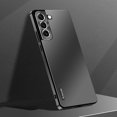 thumbnail image 1 of K-Lion for Samsung Galaxy S21+ Slim Matte Case, Micro Frosted Hard PC Back Aluminum Metal Frame All-inclusive Camera Lens Protection Shockproof Anti-Scratch No Fingerprints Ultra-Thin Case, Black, 1 of 6