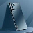 thumbnail image 1 of K-Lion for Samsung Galaxy S21+ Slim Matte Case, Micro Frosted Hard PC Back Aluminum Metal Frame All-inclusive Camera Lens Protection Shockproof Anti-Scratch No Fingerprints Ultra-Thin Case, Darkblue, 1 of 6