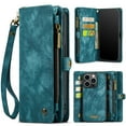 thumbnail image 1 of K-Lion for Samsung Galaxy S22 Plus Wallet Case ,Luxury Magnetic PU Leather Zipper Purse 2 in 1 Design Shockproof Flip Case Card Slot Kickstand Phone Cover with Lanyard for Women Men ,Green, 1 of 1