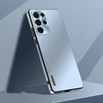thumbnail image 1 of K-Lion for Samsung Galaxy S23 Ultra Slim Matte Case, Micro Frosted Hard PC Back Aluminum Metal Frame All-inclusive Camera Lens Protection Shockproof Anti-Scratch No Fingerprints Ultra-Thin Case, Blue, 1 of 9