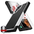 thumbnail image 1 of K-Lion for Samsung Galaxy S24 Plus Case with Screen Protector [2 Pack] ,Shockproof Military Grade Dual-Layer Heavy Duty Case Hard PC Back & Soft Bumper Cover for Galaxy S24 Plus,White, 1 of 8