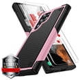 thumbnail image 1 of K-Lion for Samsung Galaxy S24 Plus Case with Screen Protector [2 Pack] ,Shockproof Military Grade Dual-Layer Heavy Duty Case Hard PC Back & Soft Bumper Cover for Galaxy S24 Plus,Pink, 1 of 8