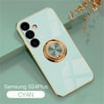thumbnail image 1 of K-Lion for Samsung Galaxy S24 Plus Plating Case,Glossy Shockproof Ring Holder Kickstand Slim Case Lightweight Military Grade Protective Cover Support Magnetic Car Mount for Galaxy S24 Plus,Mint, 1 of 8