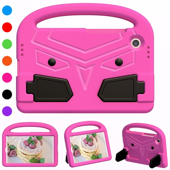 K-Lion for Samsung Galaxy Tab A9 Tablet Case with EVA Foam Handle & Kickstand ,Cute Kids-Friendly Shockproof Protective Case Screen Camera Protection Cover for Samsung Galaxy Tab A9 ,Pink