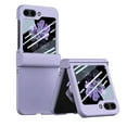 thumbnail image 1 of K-Lion for Samsung Galaxy Z Flip 5 Case with Built-in Glass Front Screen Protector, Hinge Protection Shockproof Protective Phone Case Support Wireless Charging for Samsung Galaxy Z Flip 5 5G,Purple, 1 of 6