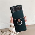 thumbnail image 1 of K-Lion for Samsung Galaxy Z Flip3 5G 6.7 Inch Slim Case with Ring, Ultra-Thin Durable Ring Buckle Dustproof Scratch Resistant Shockproof Case Cover for Samsung Galaxy Z Flip3, Green, 1 of 8