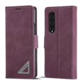 thumbnail image 1 of K-Lion Samsung Galaxy Z Fold 3 5G Case,Luxury Durable PU Leather Hybrid PC Case Flip Card Holder Kickstand Cover with Magnetic Closure for Galaxy Z Fold 3,Winered, 1 of 6