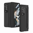thumbnail image 1 of K-Lion for Samsung Galaxy Z Fold 3 7.6 inch 5G 2021 Rugged Case , Skin Feel Hard PC Soft TPU Screen Protector Hinge Protection Support Wireless Charging Shockproof Full Body Case for ZFold3,Black, 1 of 8
