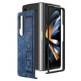 thumbnail image 1 of K-Lion for Samsung Galaxy Z Fold 4 Slim Case, Folding Design Wristband Ring Pen Holder Anti-Slip Strip Drop Protection Shockproof Case for Samsung Galaxy Z Fold4 6.7 inch,Blue, 1 of 9