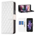 thumbnail image 1 of K-Lion for Samsung Galaxy Z Fold 5 5G 2023 Wallet Case, Premium Luxury Elegant Argyle Pattern Leather Flip Case Card Holder Slots Phone Cover for Women Girls for Samsung Z Fold 5,White, 1 of 8