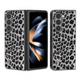 thumbnail image 1 of K-Lion for Samsung Galaxy Z Fold 5 Slim Fit Case,Fashionable Leopard Print Premium PU Leather Case Durable Anti-Scratch Shockproof Protective Non-Slip Black Edge Phone Cover,Silver, 1 of 5