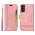 thumbnail image 1 of K-Lion Wallet Case for Samsung Galaxy S22 5G 6.1 inch,Shockproof Magnetic Clasp Folio Flip Kickstand ID Credit Card Slots Holder PU Leather Wallet Phone Cover with Wrist Strap,Pink, 1 of 14