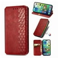 thumbnail image 1 of K-Lion Wallet Case for iPhone 11 Pro Max, Luxury Elegant Embossed PU Leather Magnetic Closure Card & Cash Slot Flip Case Kickstand Shockproof Protective Case Cover for Women Men,Red, 1 of 1