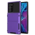 thumbnail image 1 of K-Lion for Samsung Galaxy Note20 Ultra Case with Card Holder, Hybrid Shockproof Rugged Protective Case for Samsung Note 20 Ultra,Purple, 1 of 7