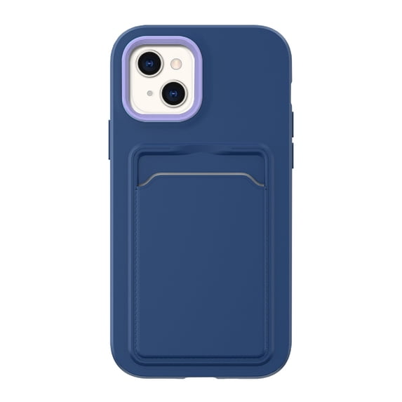 K-Lion for iPhone 14 Hybrid Slim Case with Card Slot Shockproof Scratch Resistant Full Body Protective Case Cover for iPhone 14,Royalblue