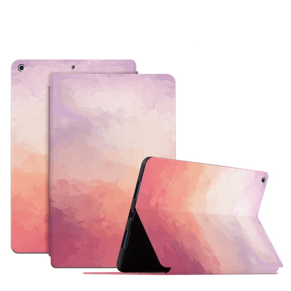 K-Lion for iPad 10.2 inch 9th/8th/7th Generation 2021/2020/2019 Folio Case, Slim Smart Auto Sleep/Wake Flip Case Stand Shockproof Style Lightweight Full Protection Case Cover, Peach Pink