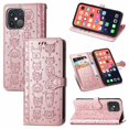 thumbnail image 1 of K-Lion for iPhone 11 Pro Max Wallet Case,Cute Luxury Embossed Animal Pattern PU Leather Card Holder Flip Folio Case Shockproof Kickstand Full Protection Phone Cover for Women Girls,Rosegold, 1 of 5